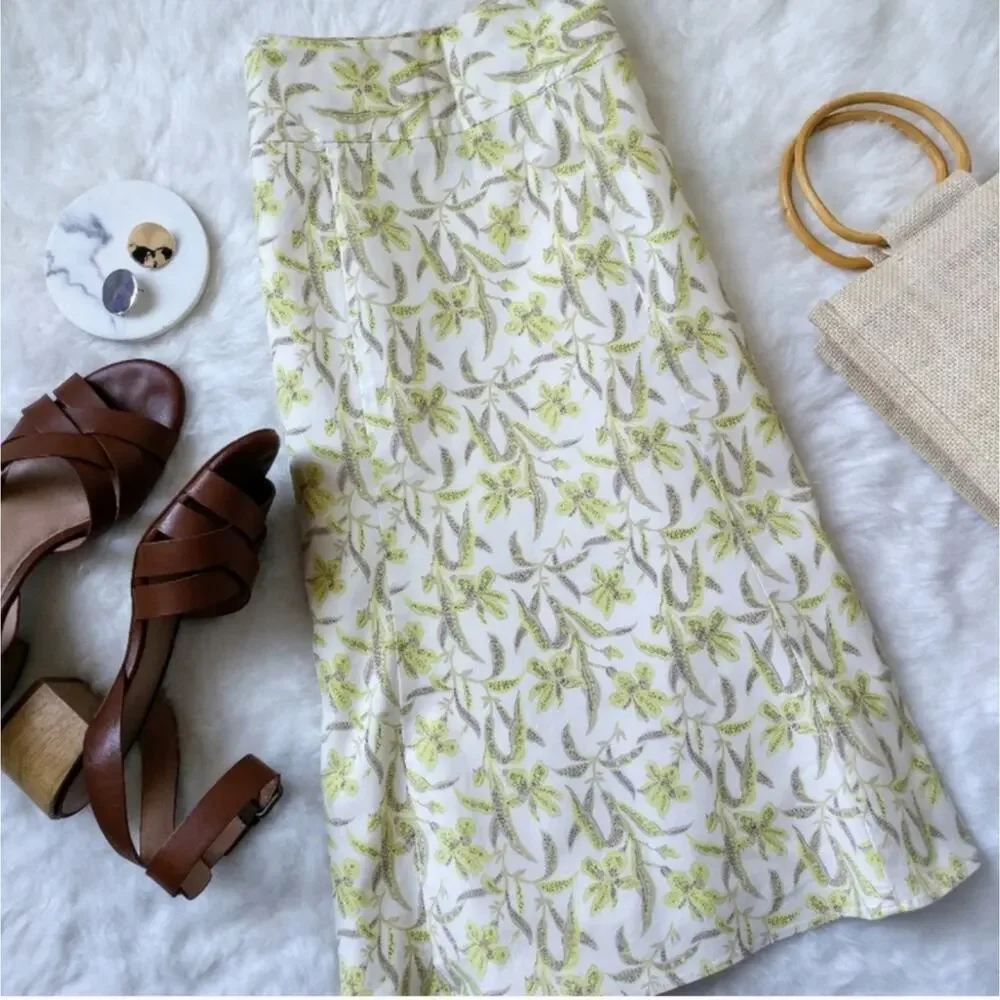GAP Floral A-Line Skirt Size 2